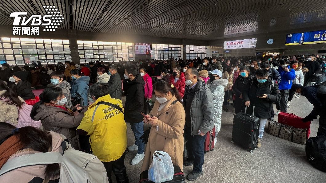 中國預估春運客流總量將達21億人次。（圖／達志影像美聯社）