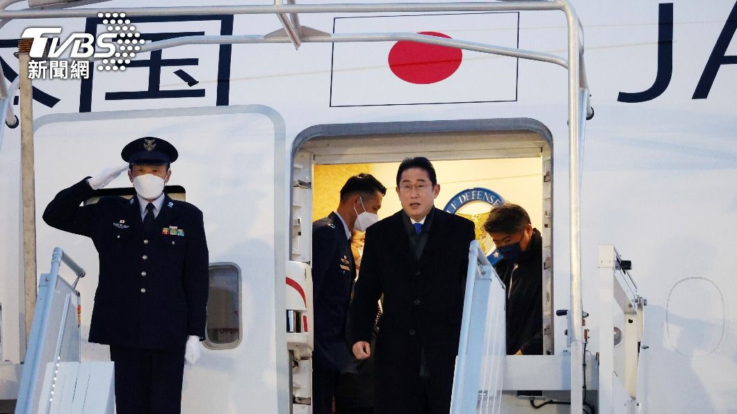 日本首相岸田文雄出訪。（圖／達志影像美聯社）