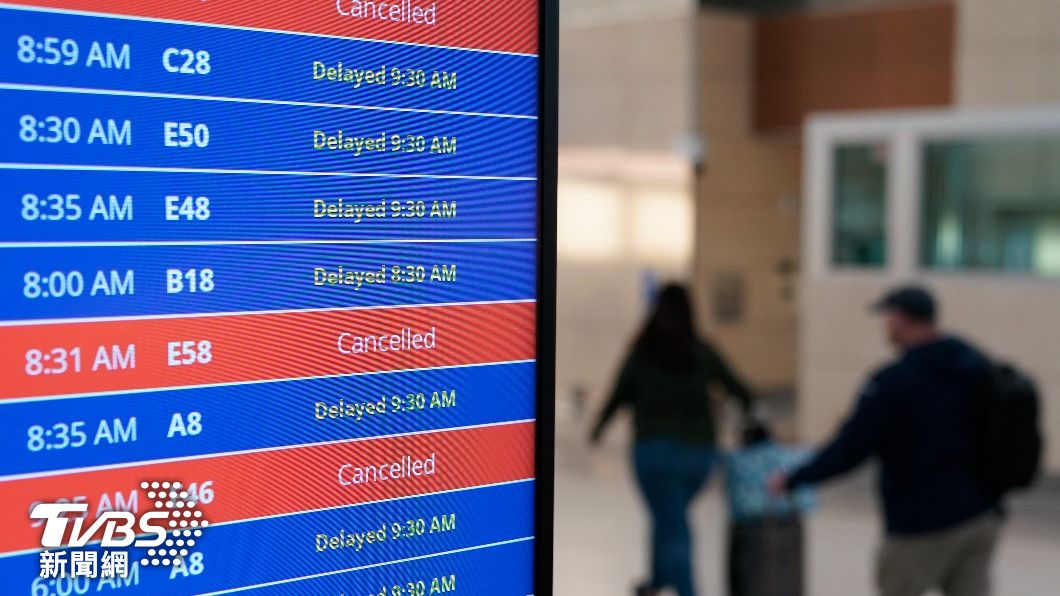 由於美國航空總署系統故障，導致全美破萬航班被迫取消或延期。（圖／達志影像美聯社）