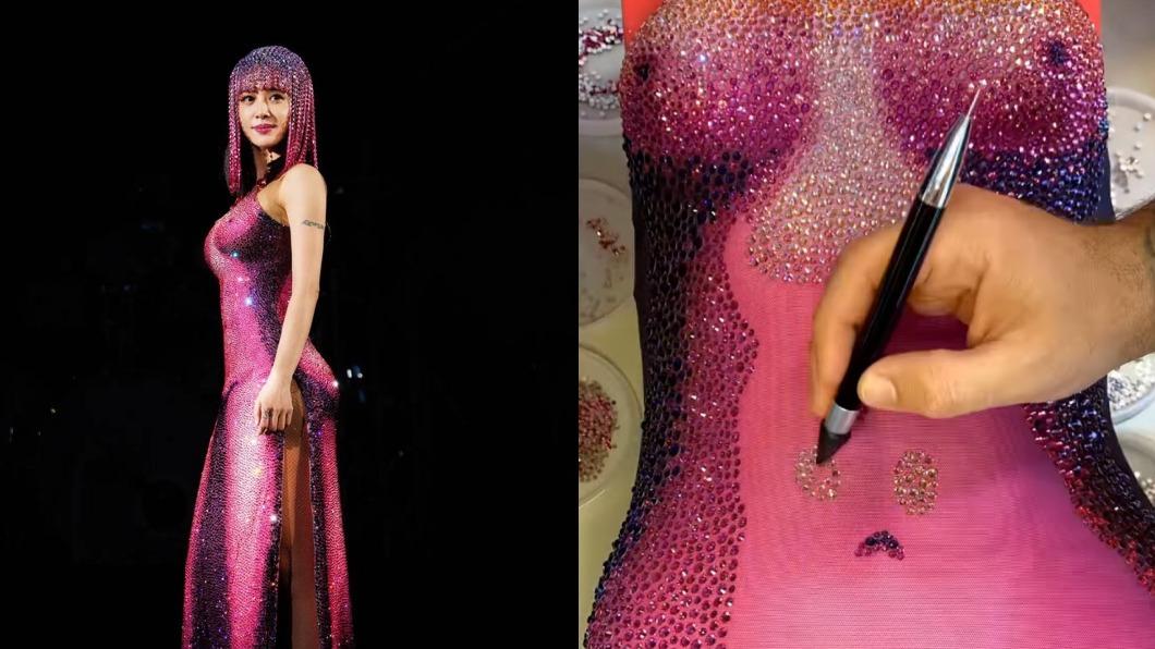 蔡依林演唱會戰袍「裸鑽尤物」製作過程公開。（圖／翻攝自IG@jolin_cai、@discodaddystudio）
