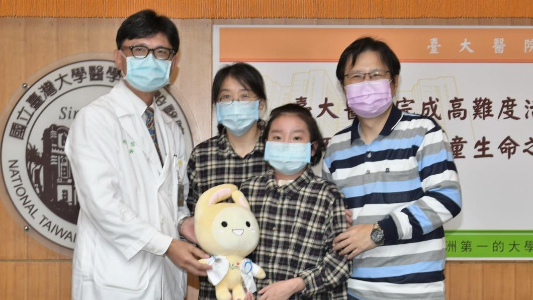 台大醫院完成台灣首例的活體肺葉移植手術。（圖／醫院提供）