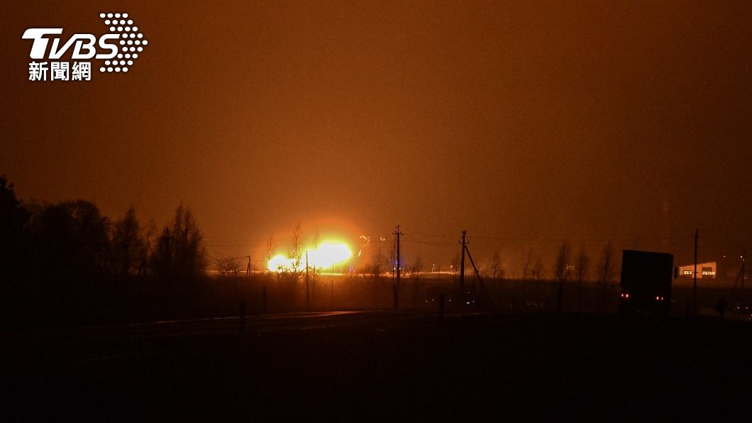 立陶宛天然氣管線爆炸毀損。（圖／達志影像美聯社）