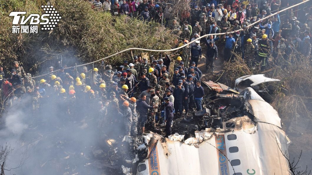 尼泊爾客機發生墜機意外。（圖／達志影像美聯社）
