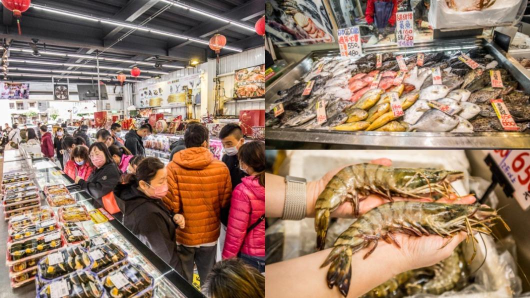 位於台中北屯的阿布潘水產有海鮮批發及提供年菜組合。（圖／翻攝自大手牽小手玩樂趣）