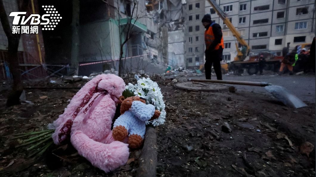烏克蘭中部一棟住宅遭攻擊，造成2名兒童死亡。（圖／達志影像路透社）