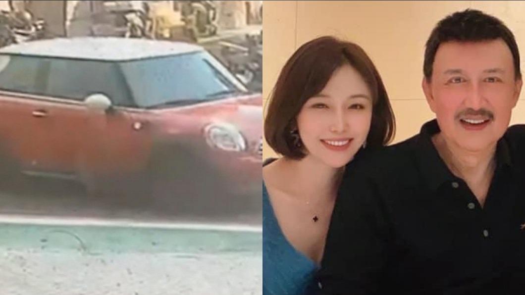 司機事後才知道紅車車主就是藝人余天的女兒余筱萍。（圖／TVBS、翻攝自余筱萍臉書）