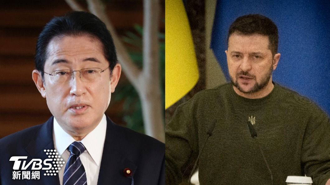 日媒表示岸田文雄將訪烏克蘭，與澤倫斯基舉行會談。（圖／達志影像美聯社）