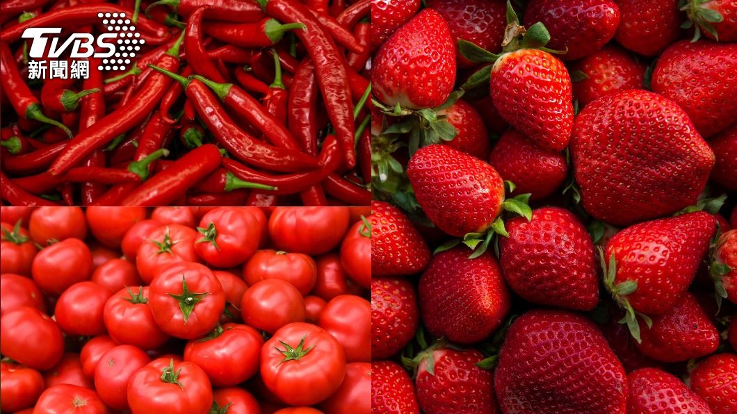 5種紅色調健康食材。（示意圖／shutterstock 達志影像）