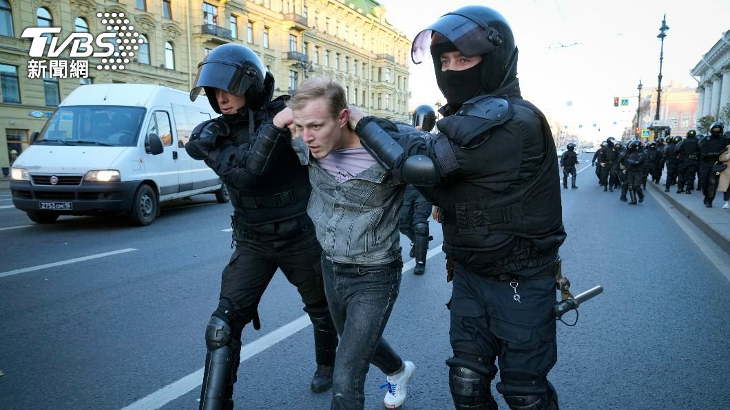 俄羅斯去年因普欽下令擴大動員出現抗議潮。（圖／達志影像美聯社）