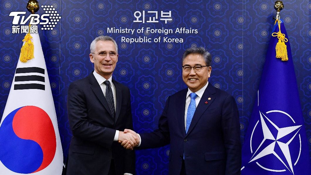 北約秘書長訪南韓。（圖／達志影像路透社）