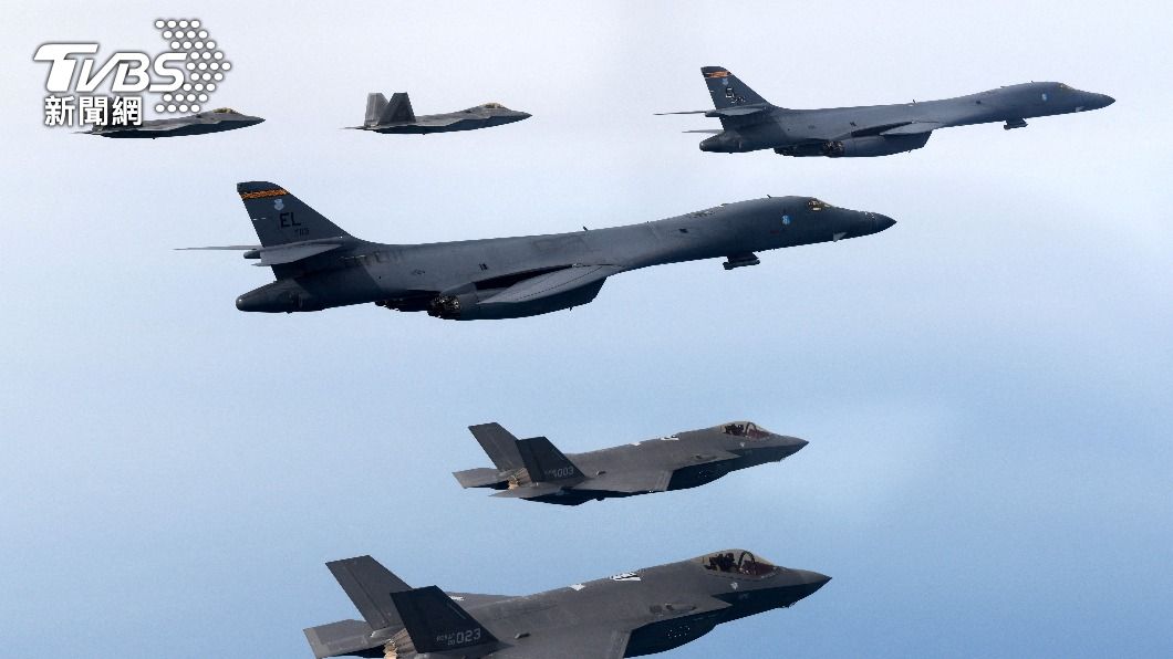 美國與南韓舉行聯合空中軍演。（圖／達志影像路透社）
