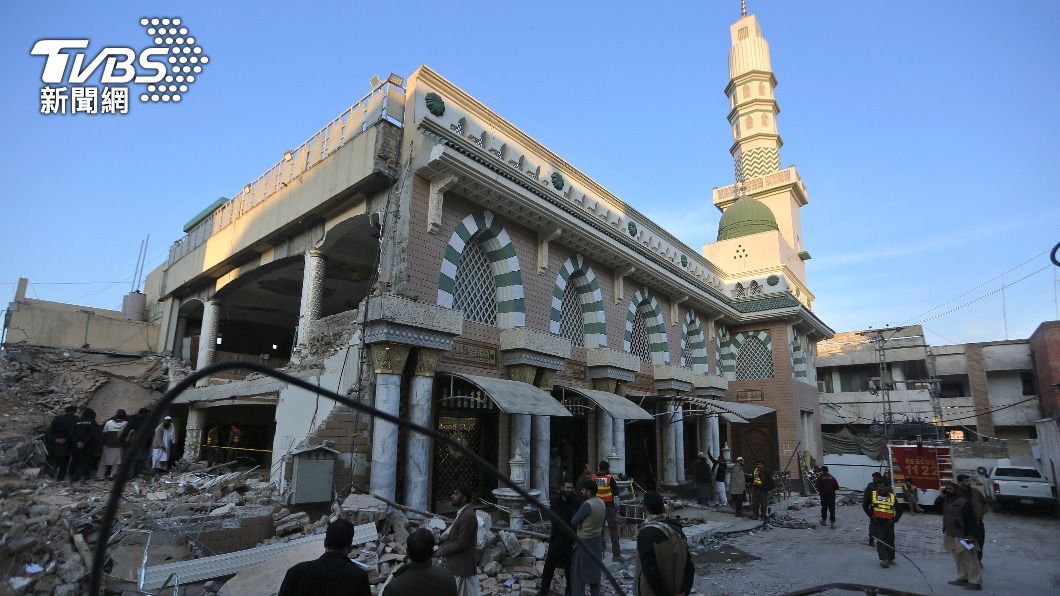 巴基斯坦清真寺爆炸案釀101死。（圖／達志影像美聯社）
