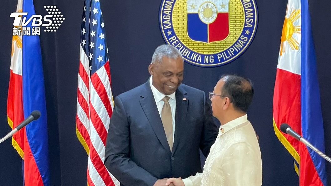 美國防部長訪問菲律賓。（圖／達志影像美聯社）
