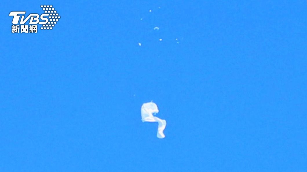 美軍機擊落中國偵察氣球。（圖／達志影像路透社）