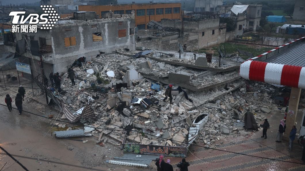 土耳其與敘利亞發生規模7.8強震。（圖／達志影像美聯社）