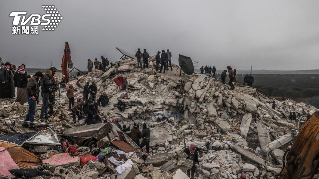敘利亞已逾千人因強震喪命。（圖／達志影像美聯社）