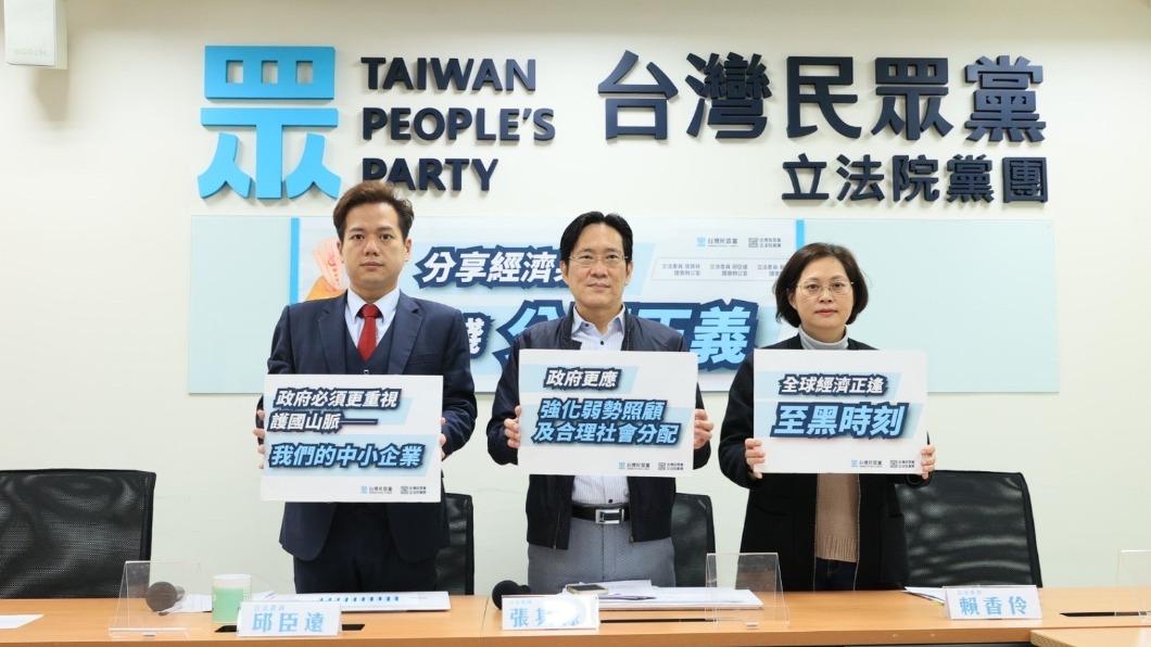 台灣民眾黨立院黨團今天舉行記者會。（圖／民眾黨提供）