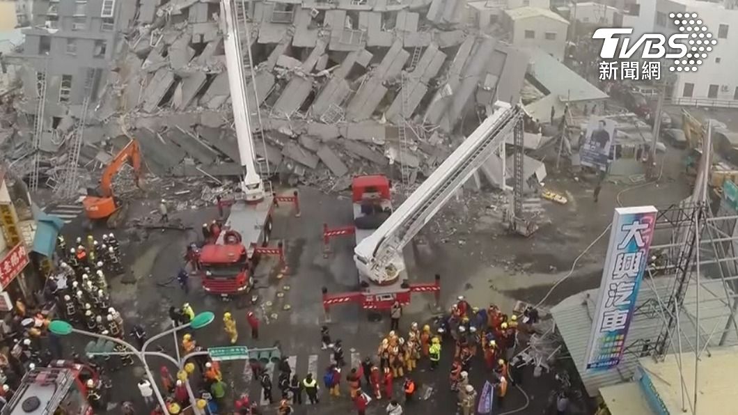 台南維冠大樓倒塌奪走上百條性命。（圖／TVBS資料畫面）