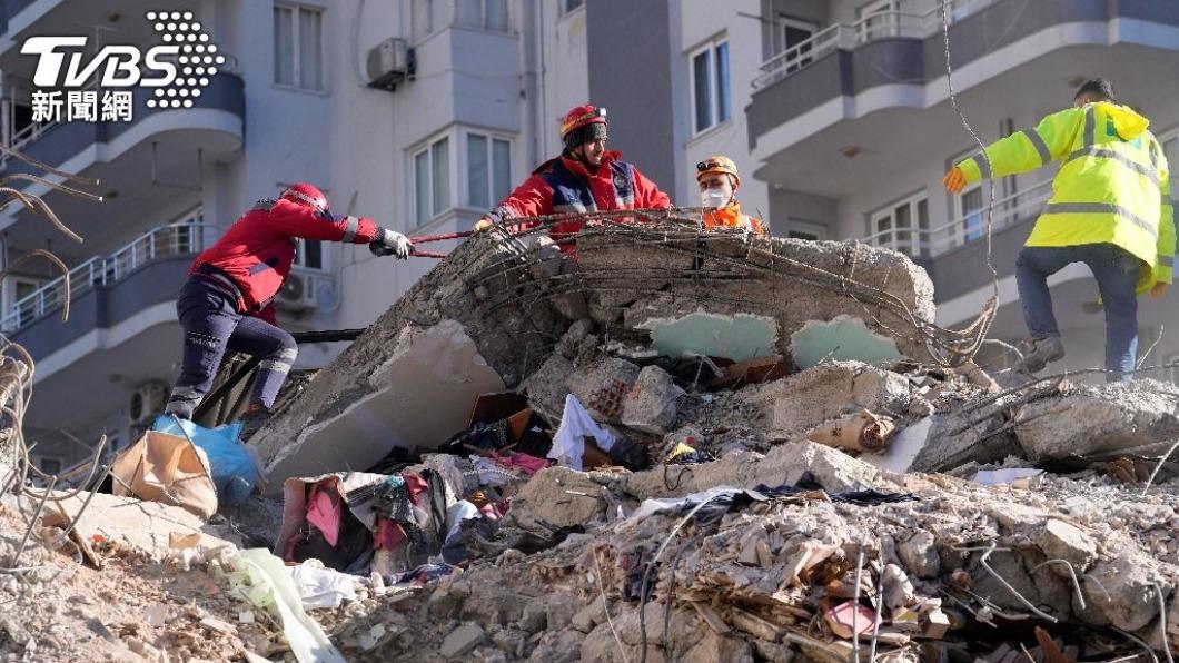土耳其強震截至今（9）日為止已有超過1.1萬人罹難。（圖／達志影像美聯社）