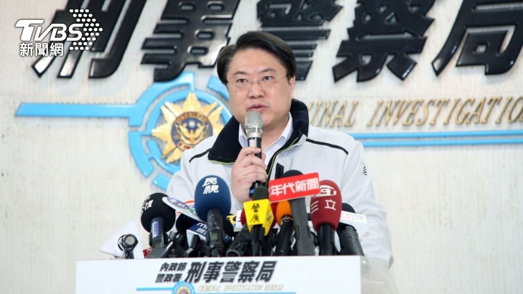 內政部長林右昌宣示跨部會打擊詐騙犯罪。（圖／中央社）