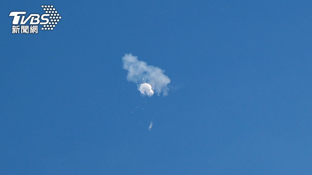 中國偵察氣球現蹤美國上空遭擊落。（圖／達志影像路透社）