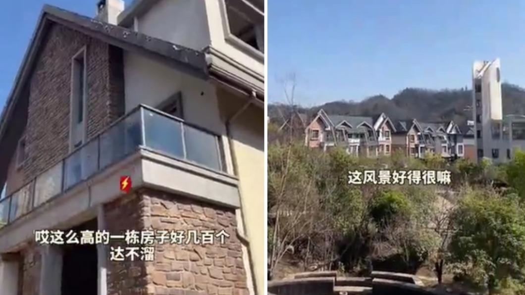 大陸一名男子在湖南買的一棟別墅，景色相當宜人。（圖／翻攝自《新浪視頻》）