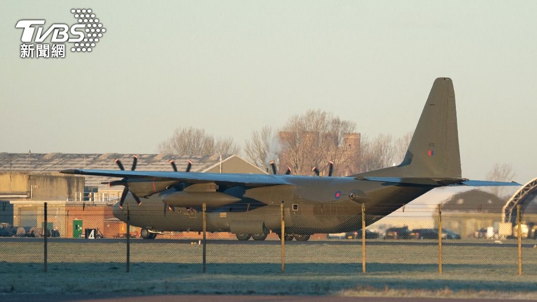 英國將出動C-130力士型運輸機馳援土耳其，圖為同型機。（圖／達志影像路透社）