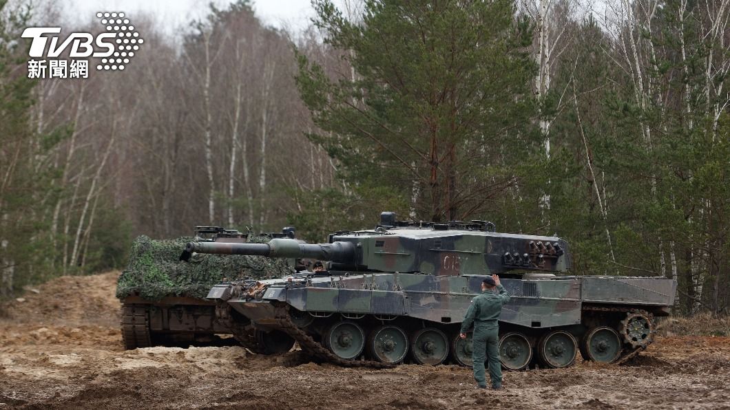德國提供烏克蘭豹式戰車。（圖／達志影像美聯社）