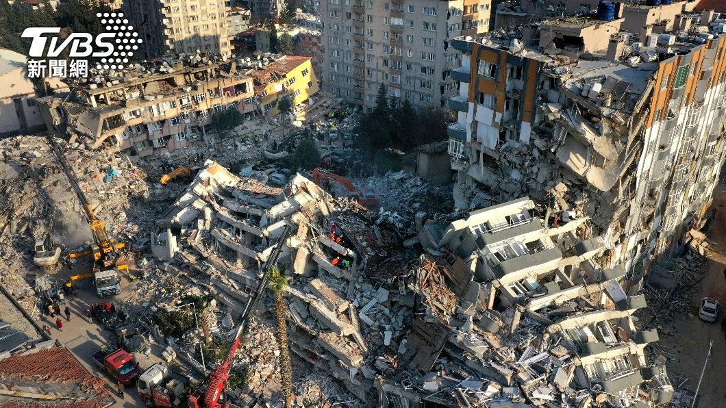 土耳其、敘利亞日前發生規模7.8強震，造成當地嚴重死傷。（圖／達志影像美聯社）