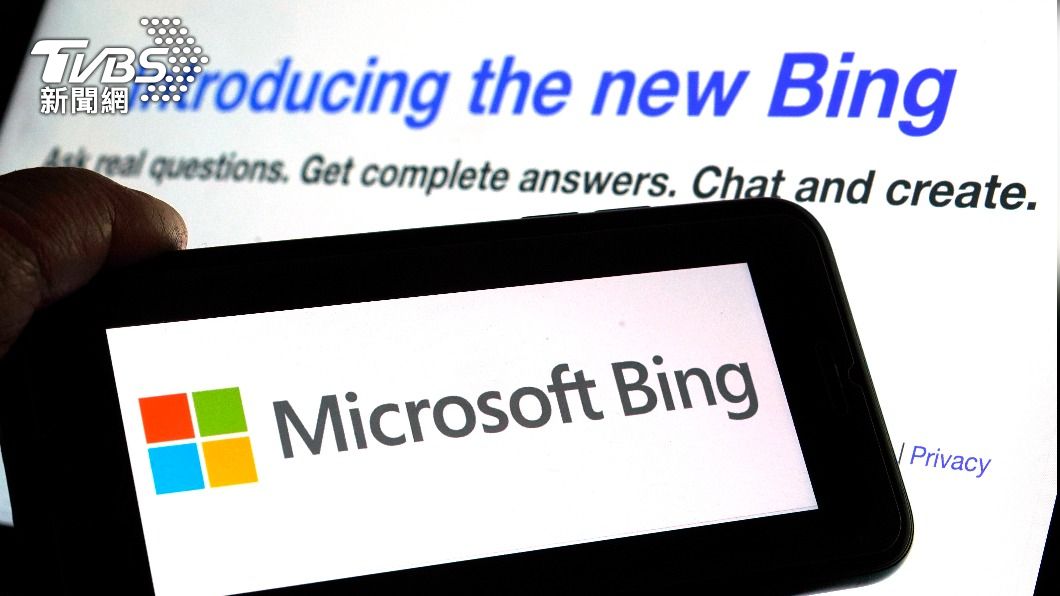 微軟發布人工智慧驅動的新版Bing搜尋引擎。（圖／達志影像美聯社）