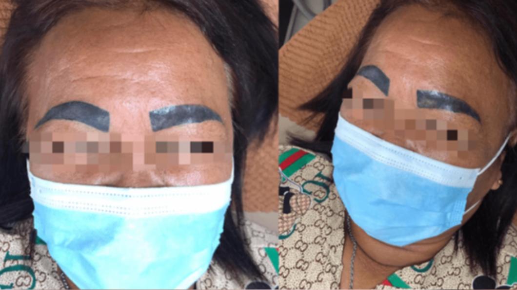 一名泰國婦人醉後紋眉，清醒後發現眉毛超粗。（圖／翻攝自88RAZZI）