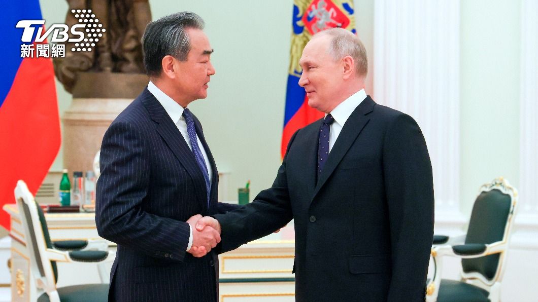 王毅與俄羅斯總統普欽會面。（圖／達志影像美聯社）