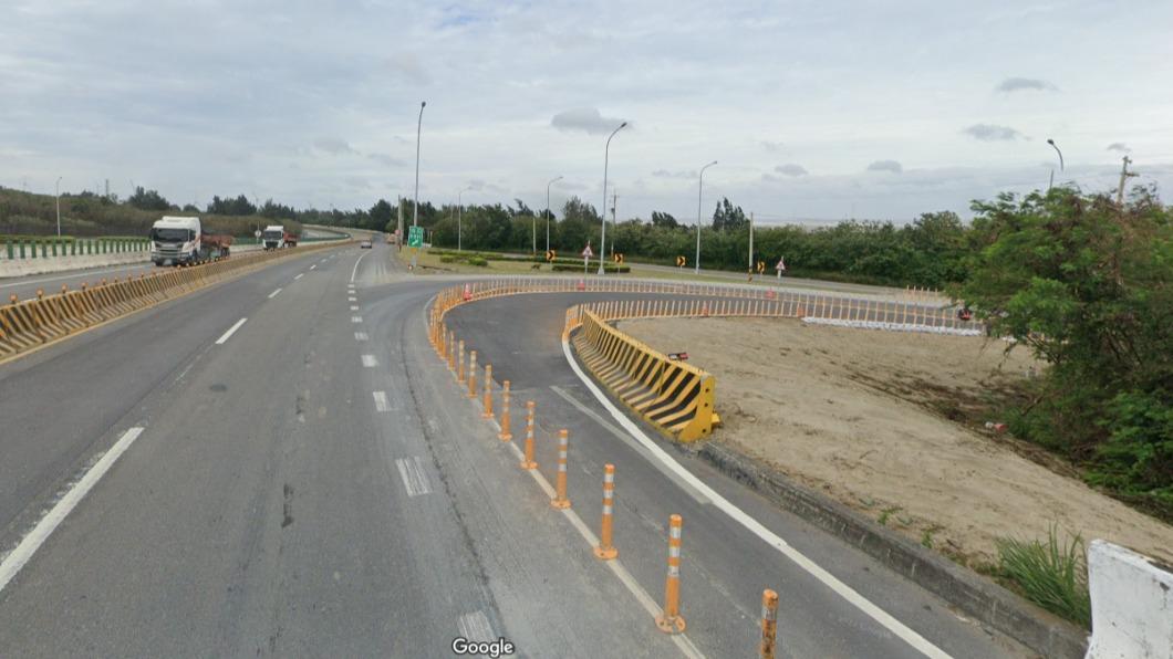 「奪命機車道」位於苗栗縣後龍鎮。（圖／翻攝自Google地圖）