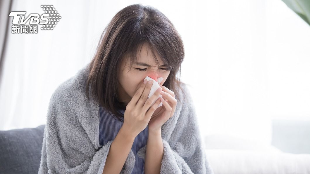 驚蟄容易產生感冒、流鼻涕等呼吸道疾病。（示意圖／shutterstock達志影像）