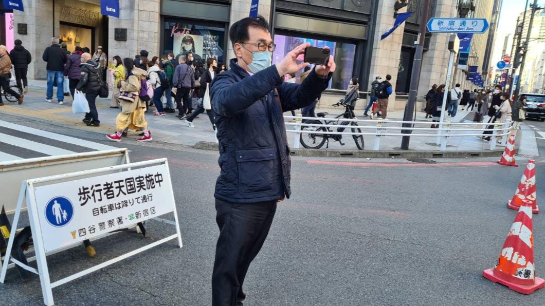 北市副市長李四川拍下日本道路街景。（圖／李四川臉書）