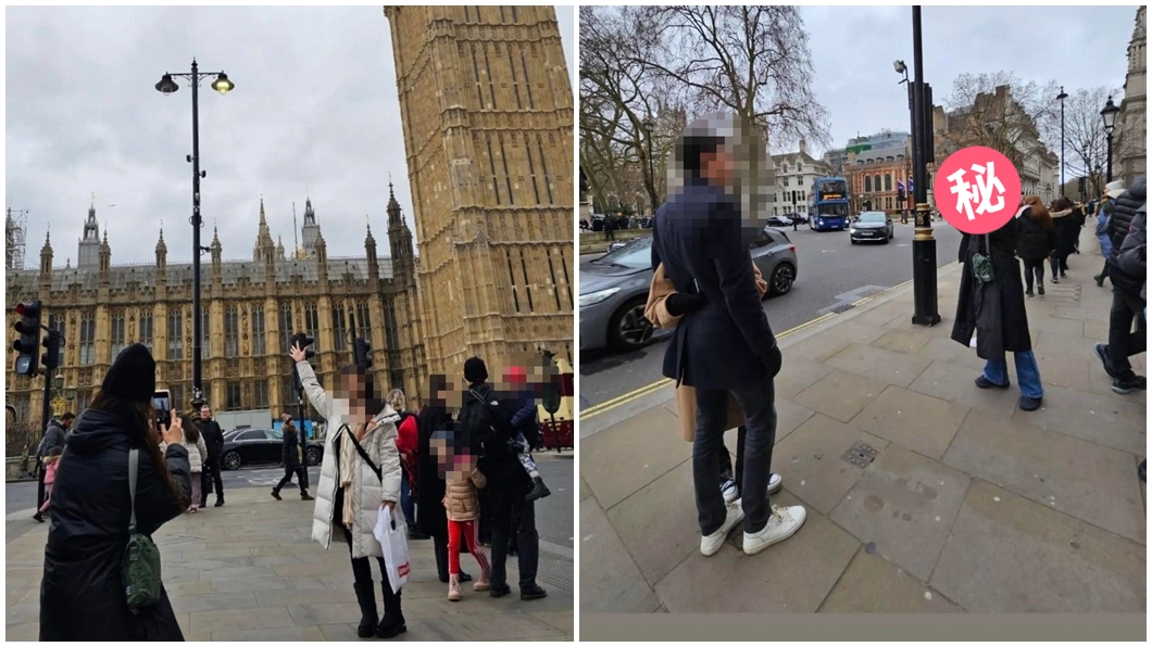 大咖天后在倫敦街頭熱心替他國旅客拍照。（圖／翻攝蔡依林IG）