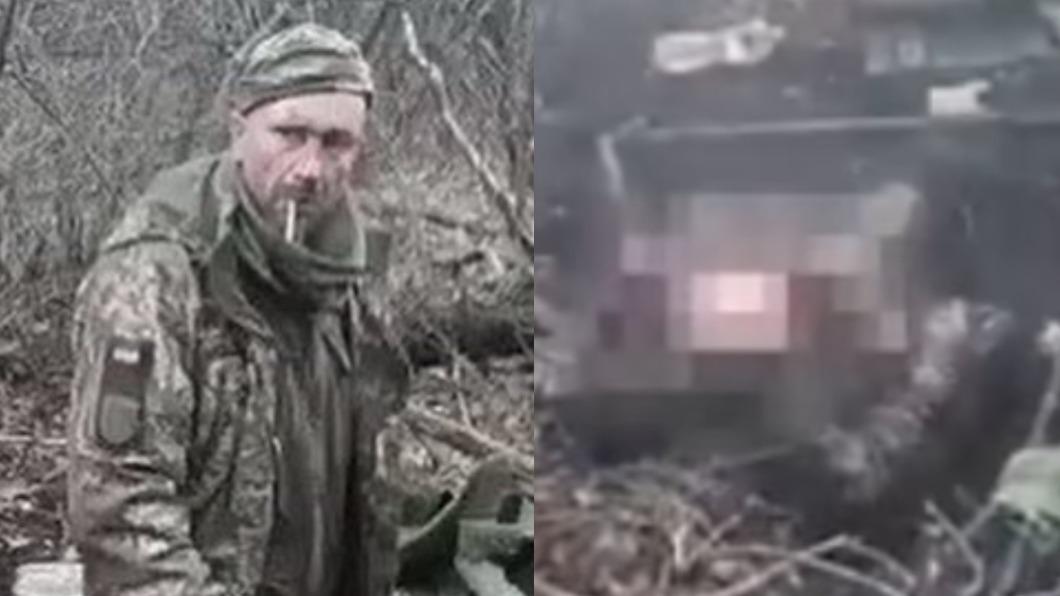 烏克蘭老兵被俘後，慘遭俄軍狂轟「爆頭處決」。（圖／翻攝自《每日郵報》）