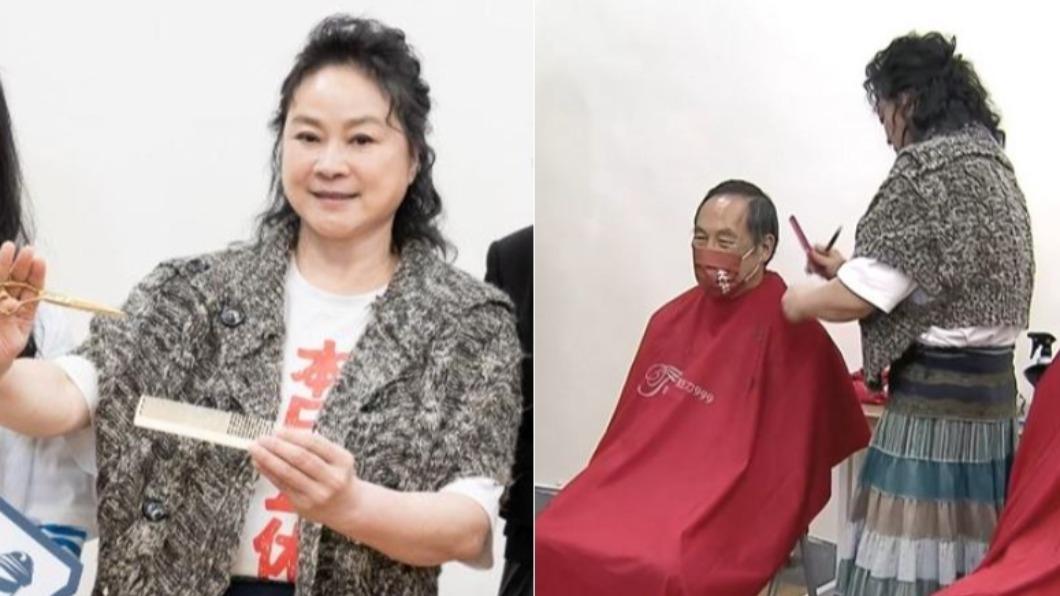 陸小芬息影20年，練了一手剪髮技巧。（圖／威視電影提供、TVBS）