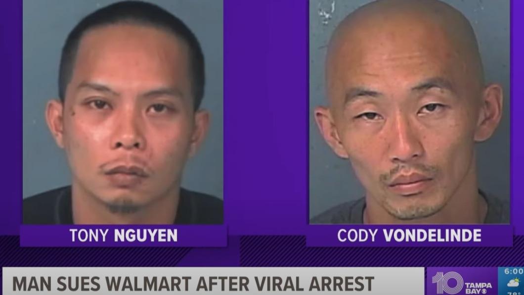 美國越南裔男子阮東尼（左）誤認成超市黑名單人物科迪（右），遭警察上銬逮捕、求償千萬美元。（圖／翻攝自10 Tampa Bay影片）