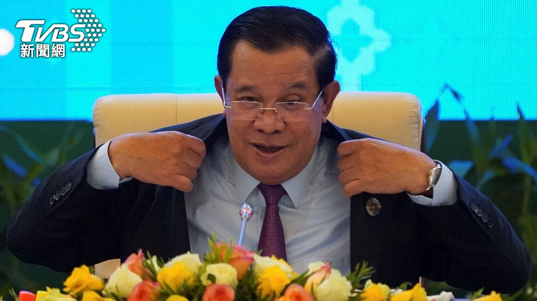 柬埔寨前總理洪森去年曾表示收到一封詐騙簡訊，經調查後發現詐騙分子人在台灣。（圖／達志影像路透社）