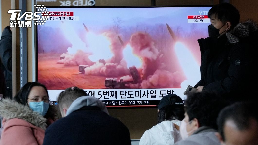 北韓近日頻頻試射飛彈。（圖／達志影像美聯社）