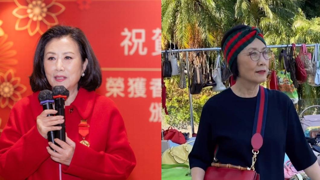 香港藝人汪明荃因穿搭被封為「時尚教母」。（圖／翻攝自@wang_liza IG）