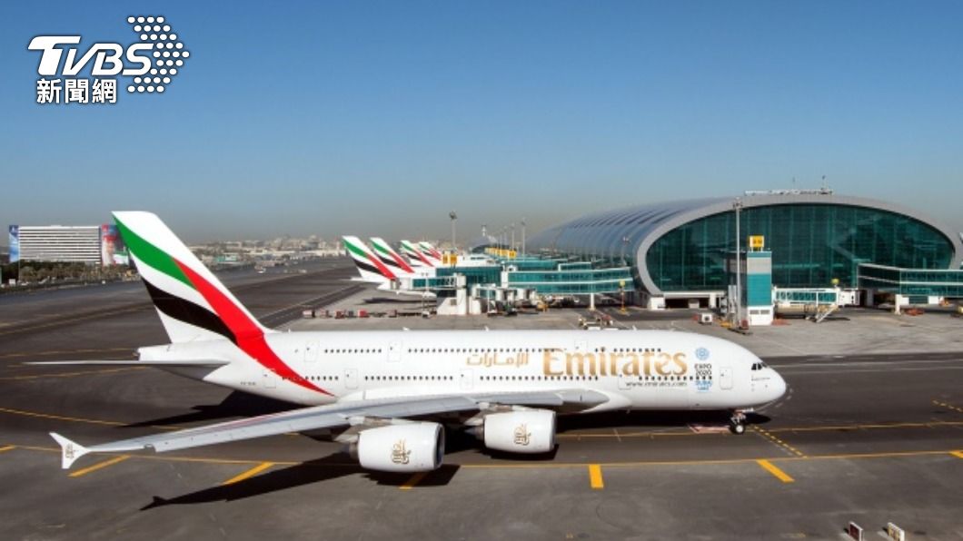阿聯酋航空恢復巨無霸A380機型。　（圖／中央社）