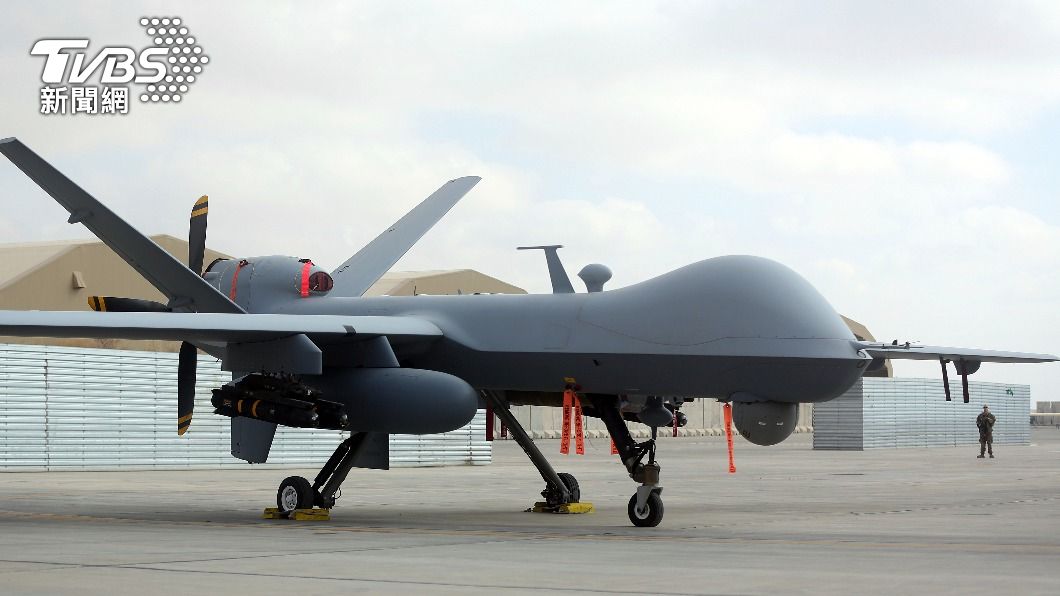 MQ-9「死神」（MQ-9 ＂Reaper＂）無人機是全球第一種專為「長時間高空偵察」設計的武裝無人機。（圖／達志影像美聯社）