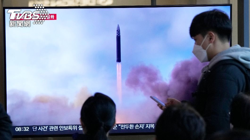 北韓試射洲際彈道飛彈。（圖／達志影像美聯社）