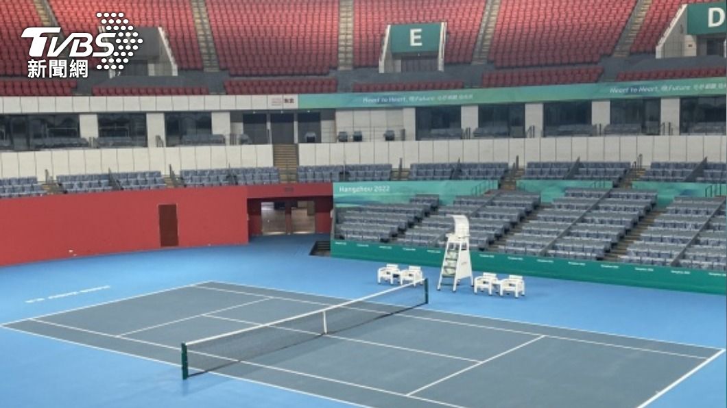 杭州亞運網球在「小蓮花」 。（圖／中央社）