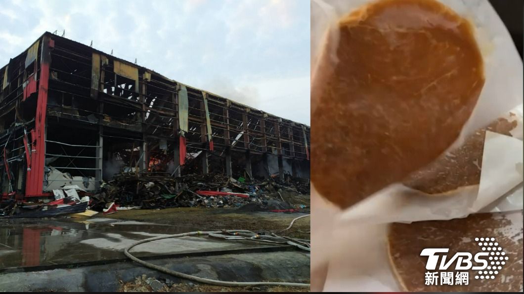 肉品廠富統大火12小時，早餐店超挫。（圖／TVBS）