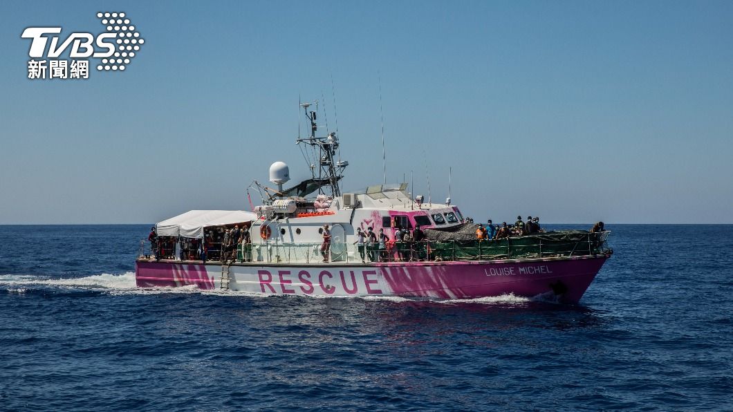 藝術家班克西資助的移民救援船遭扣留。（圖／達志影像美聯社）