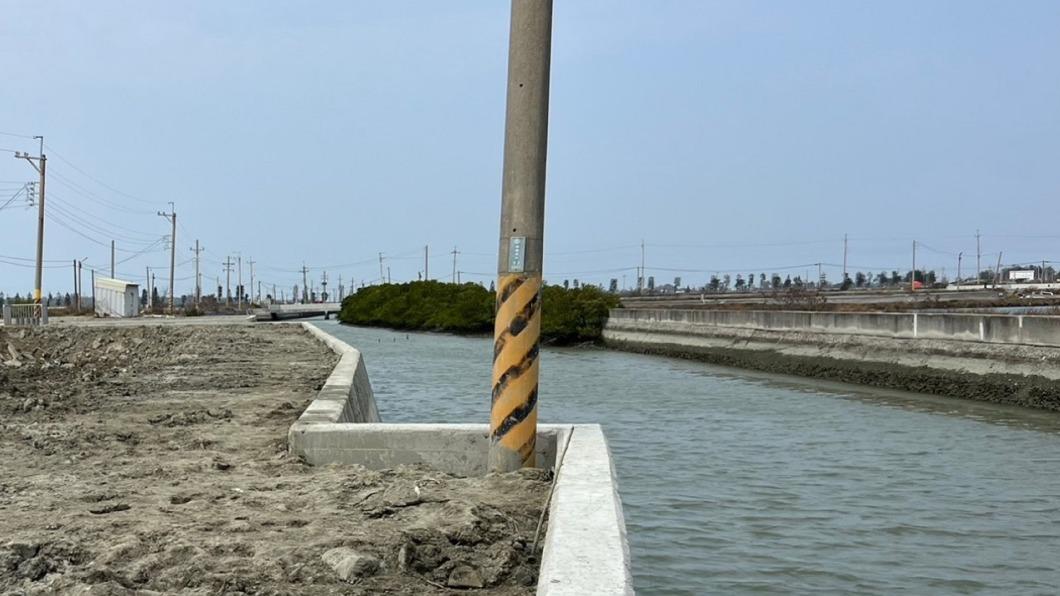 台南漁水路修繕工程，提供安全養殖生產環境。（圖／台南市農業局提供）