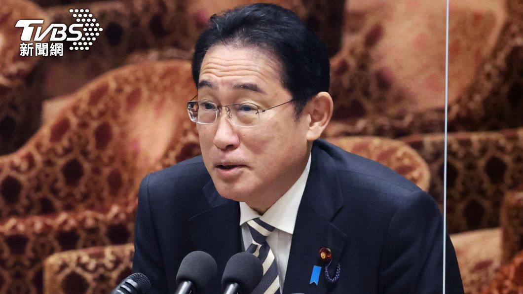 日本首相岸田文雄29日在眾議院答詢。（圖／達志影像美聯社）